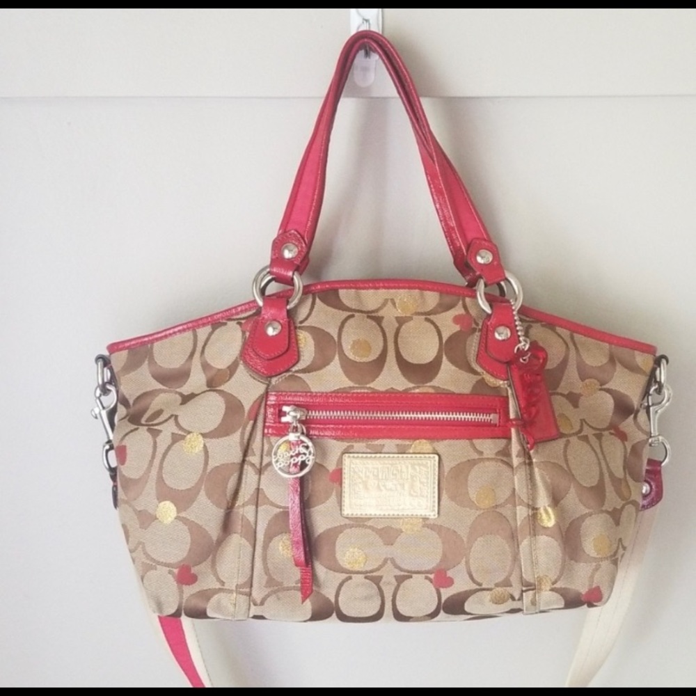 Coach Poppy Signature Rocker Satchel Crossbody